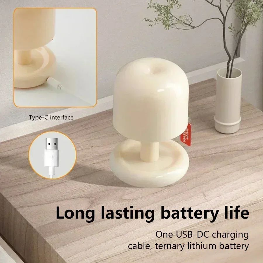USB Rechargeable Mini Mushroom Sunset Night Lamp