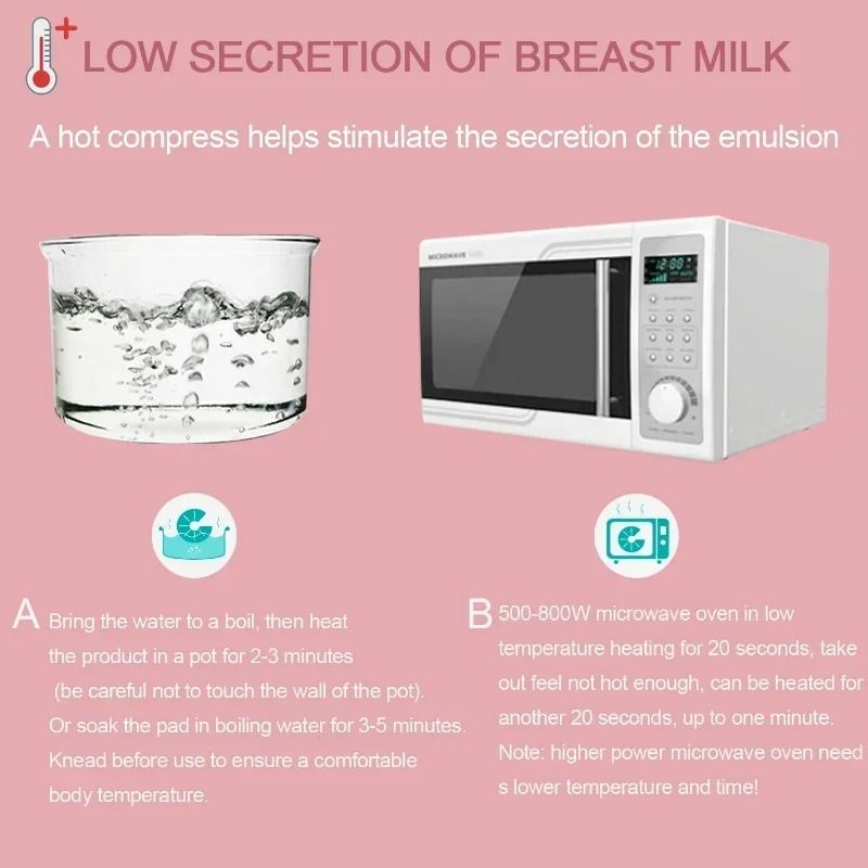 Reusable Hot and Cold Breast Therapy Gel Pads