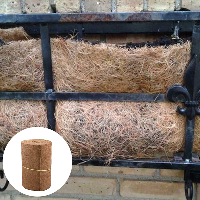 Natural Coconut Coir Liner Sheet Coco Plant Fiber Roll, Reptile Carpet Mat, Bedding Supplies & Basket/Flowerpot