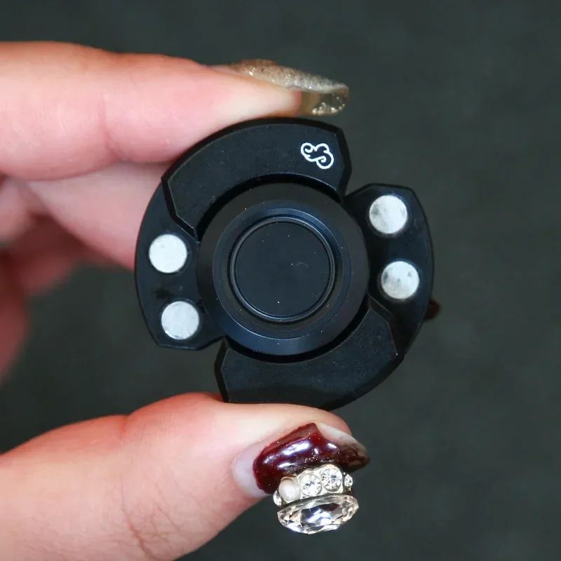 3-in-1 Stainless Steel Fidget Spinner Slider Clicker - Premium Stress Relief EDC Toy