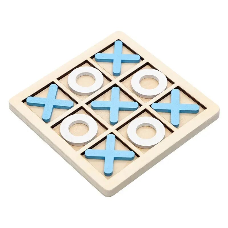 Wooden Montessori Play Game, Kids Mini Chess Puzzle, Early Educational Toy for Brain Learning
