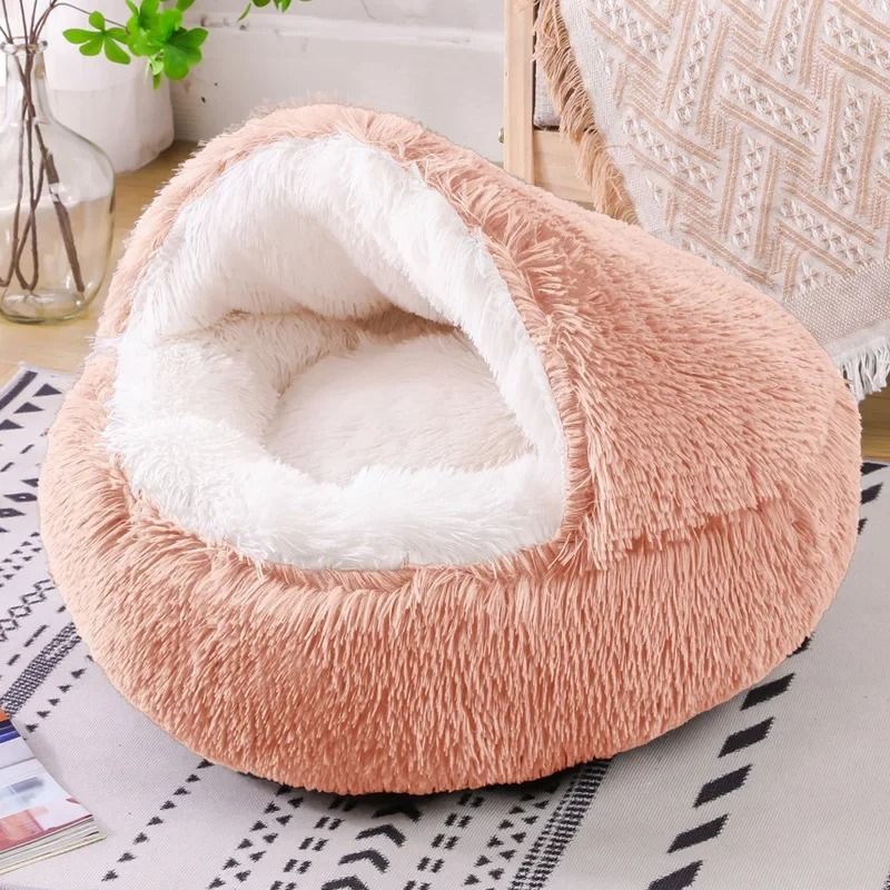 Plush Hooded Anti-Anxiety Pet Sanctuary