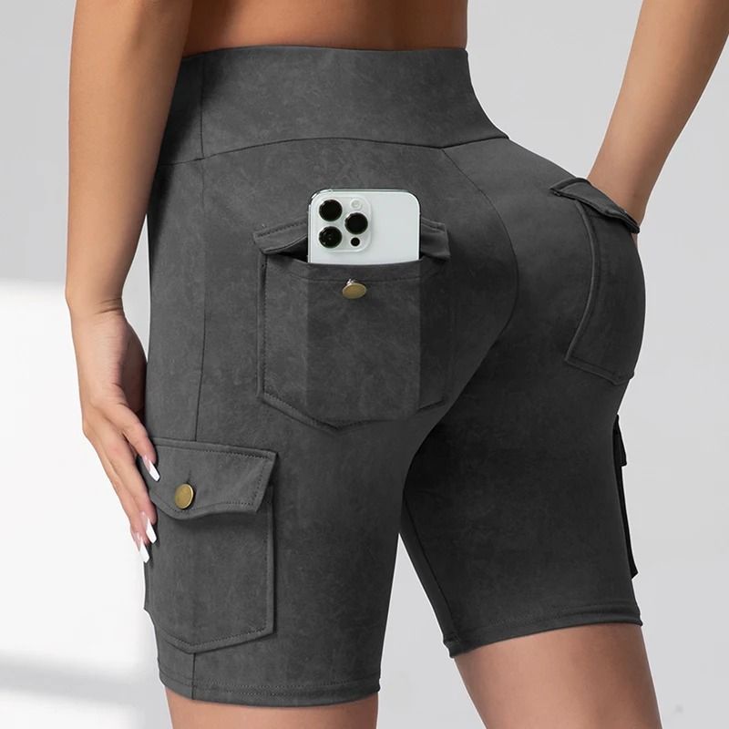 Womens Butt Lifting Leggings with Side Pocket and Washed Print Design