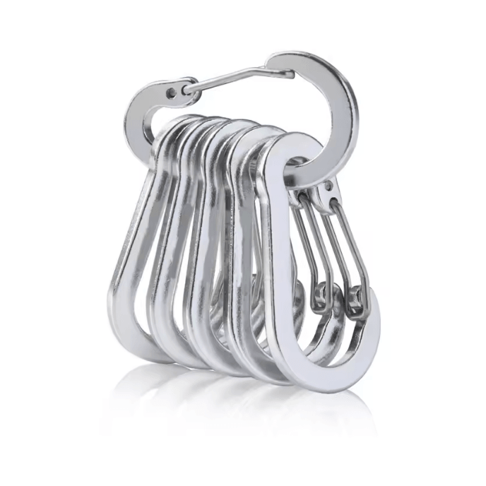 Aluminum Alloy Carabiner Keychain Set Lightweight Outdoor Clip Hooks