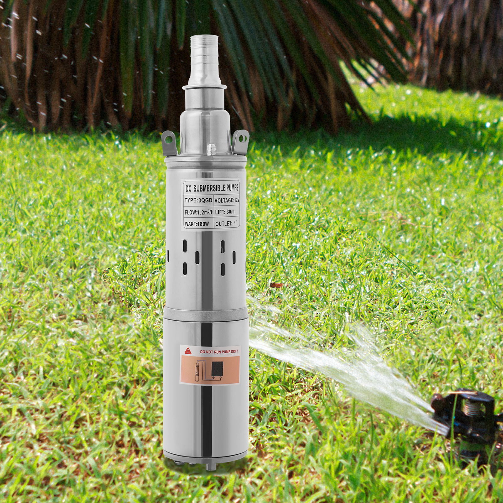 Solar Water Pump Powerful Deep Well Submersible Pump for Irrigation and Agricultural Use