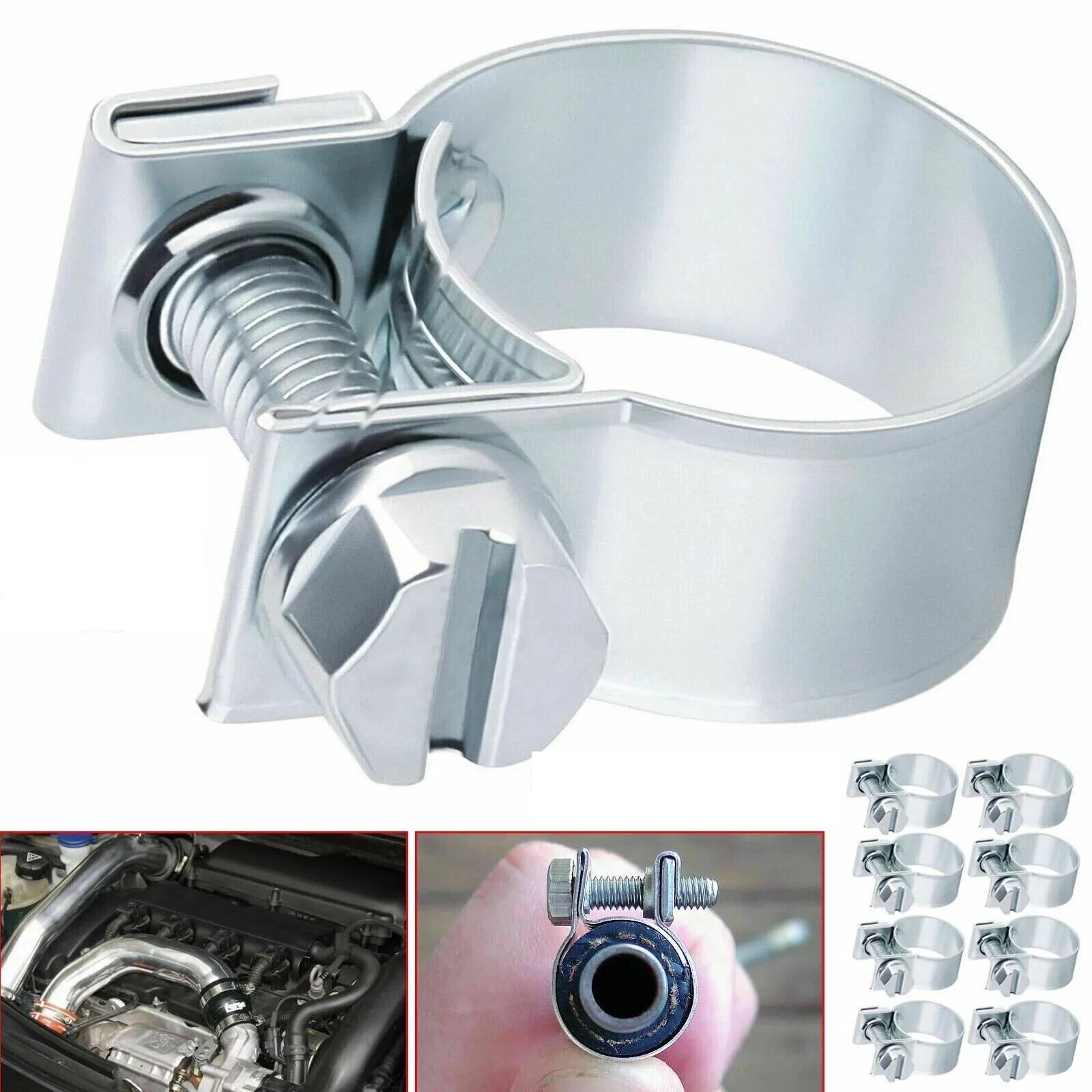 NEW Gas Line Hose Clamps, Fuel Injection Clip Pipe Clamp
