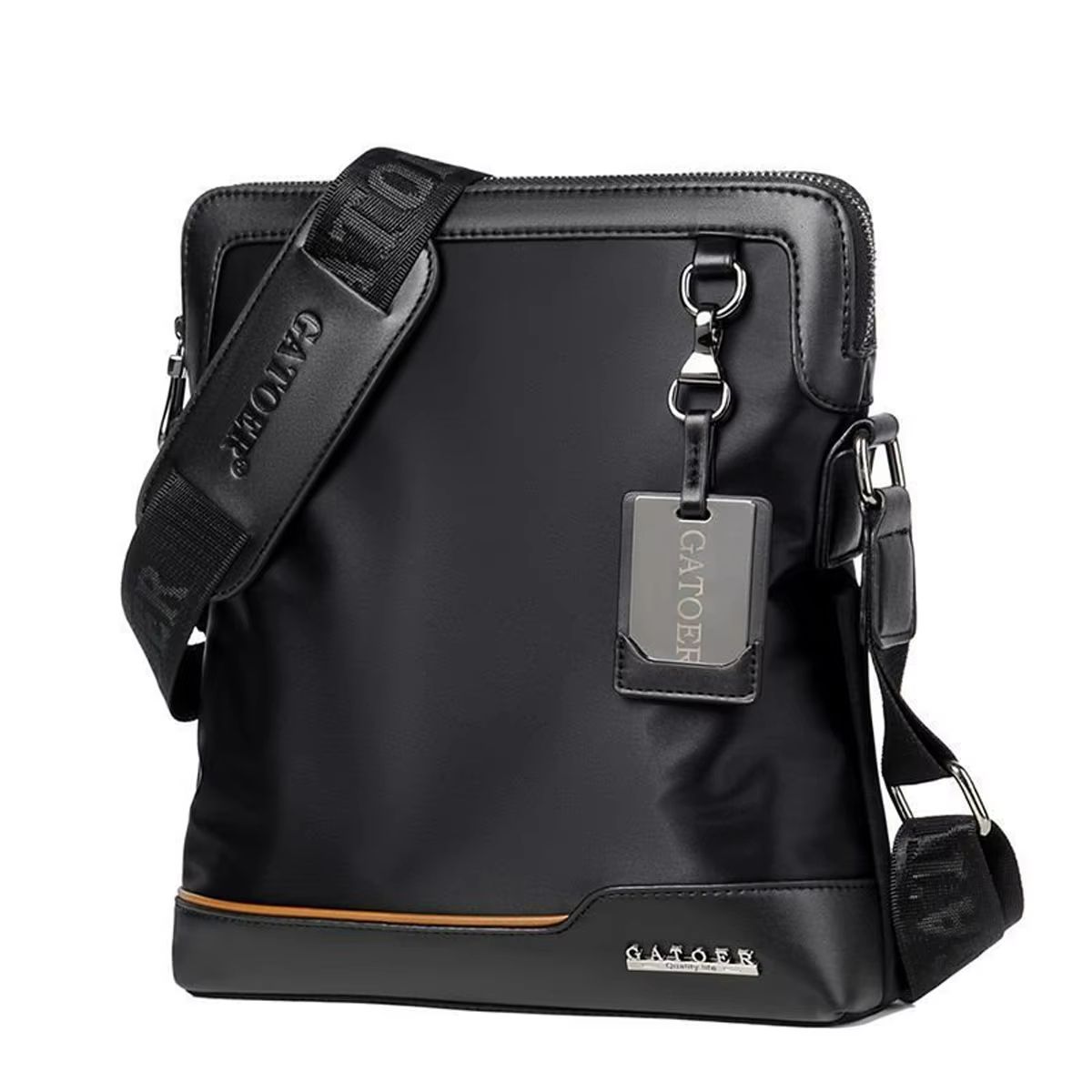 Men's Large Capacity Shoulder Bag – Durable PU Leather Crossbody with Spacious Design