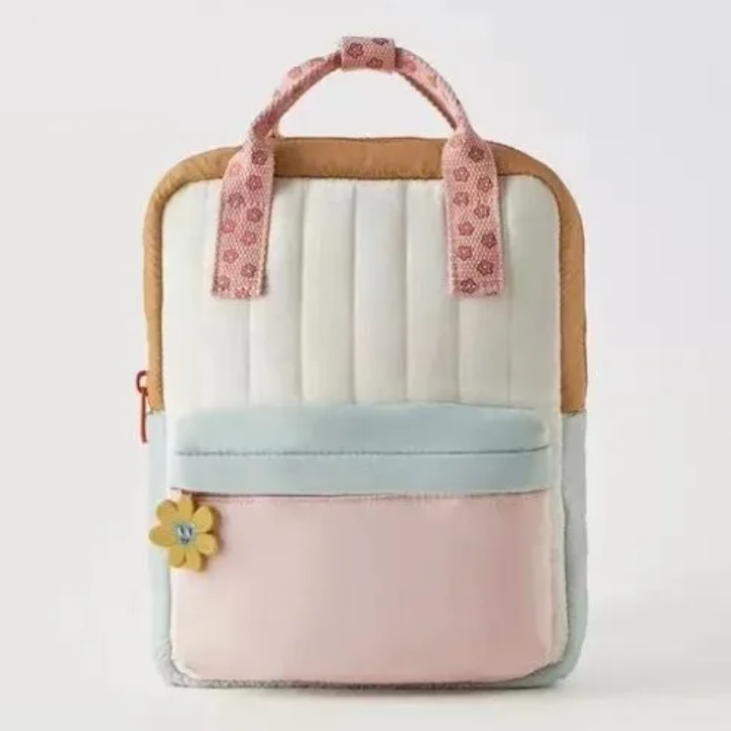 Colorful Small School Bag, New Lightweight Children's Backpack, Cute Sunflower Pendant Kids Shopping Bag