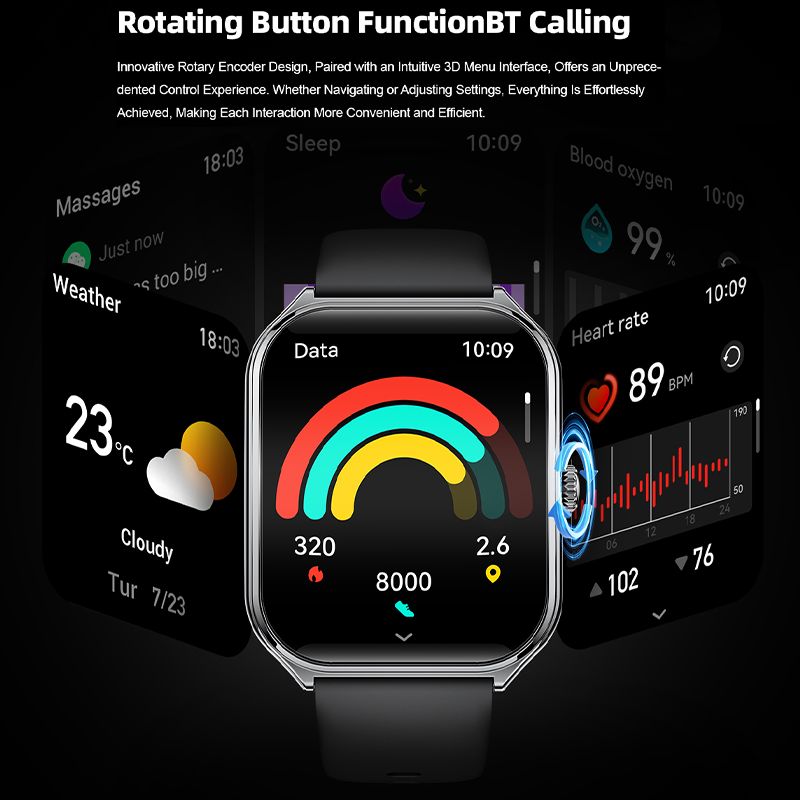 New Ultra Thin Smart Watch men Display HD Call Reminder Always Show Time Smartwatch