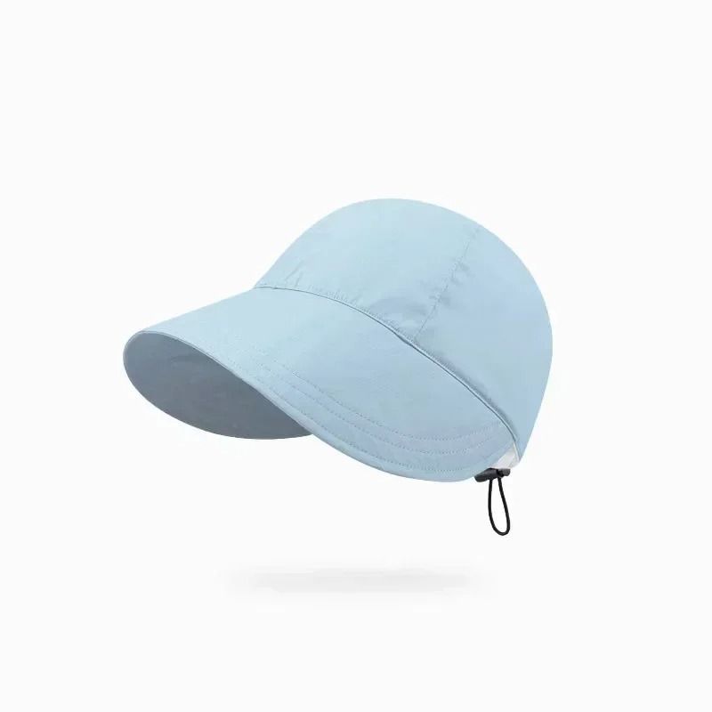Foldable Wide Brim Sun Hat Adjustable Cotton Summer Beach Cap