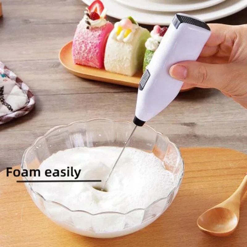 Electric Handheld Mini Whisk Mixer for Kitchen Use