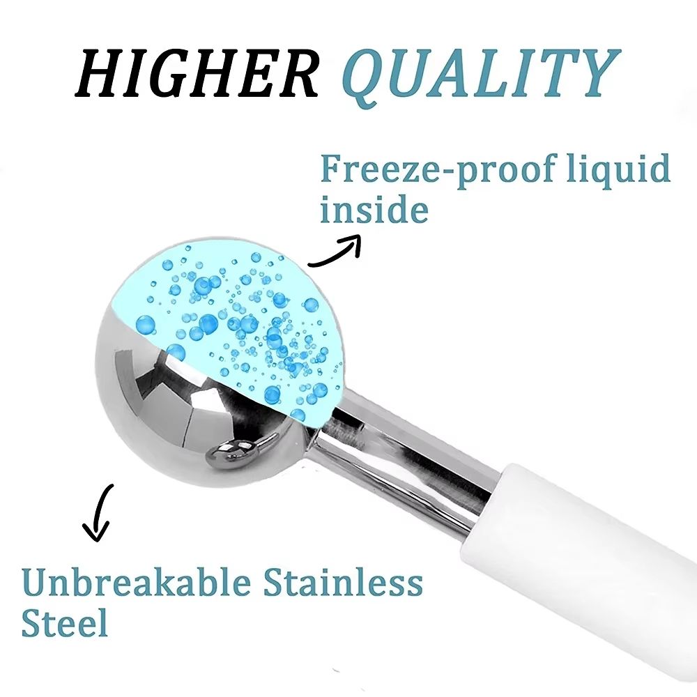 Mini Stainless Steel Ice Globes for Face and Eye Cooling