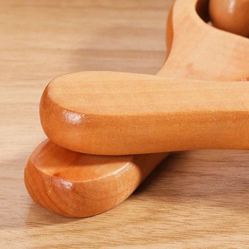 Wooden Relaxation Roller Massager