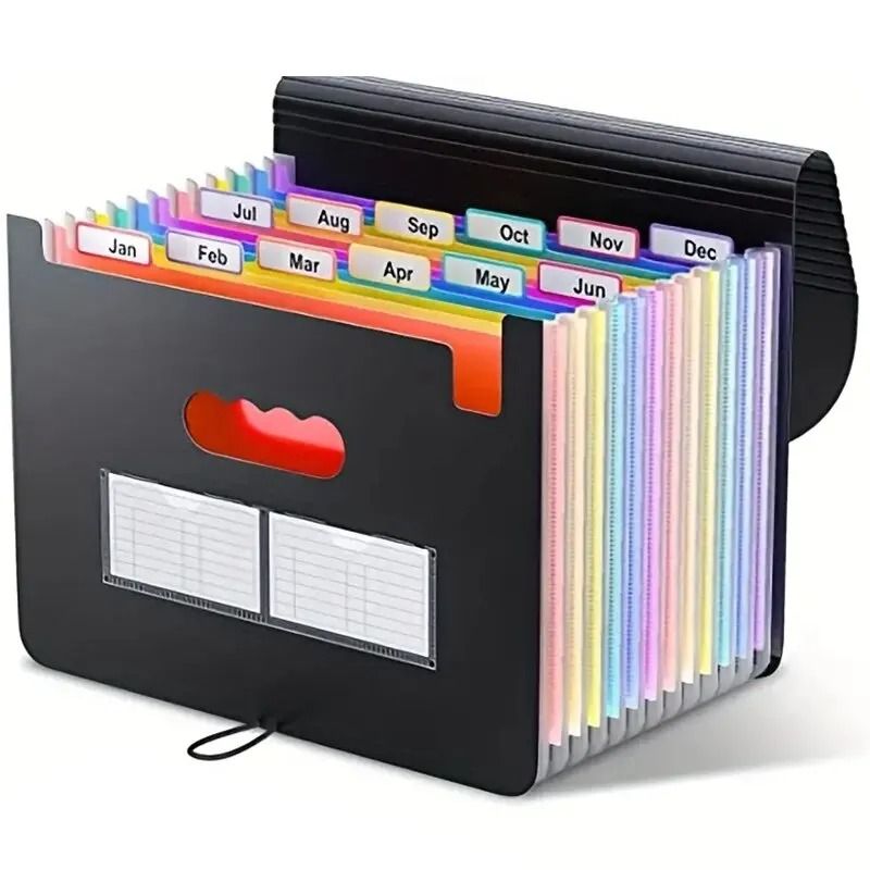 FlexFile Expanding File Folder A4 12 Pocket Accordion Organizer