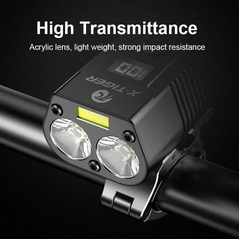 X Tiger Bike Light Headlight Bicycle Lamp with 5200mAh Power Bank