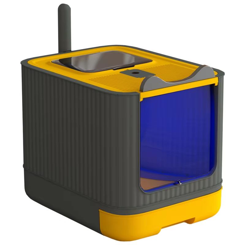 Pet UV Lights Top Drawer Litter Pan Fully Enclosed with In/out Door Control Disinfecting and Deodorizing For Cat Cat Lit
