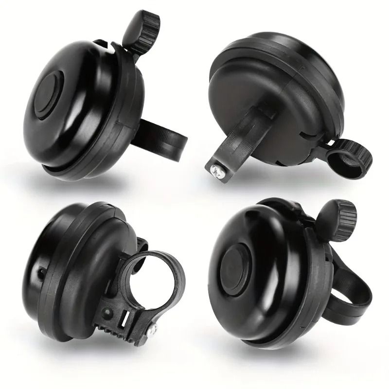 Premium Aluminum Bike Bell Classic Black with Loud Clear Ring