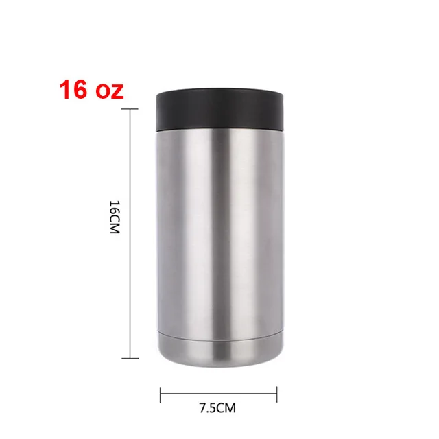 Stainless Steel Beer Bottle Cooler, Double Wall Vacuum Insulated Cold Keeper Can/Bottle Holder, Durable Drink & Bar