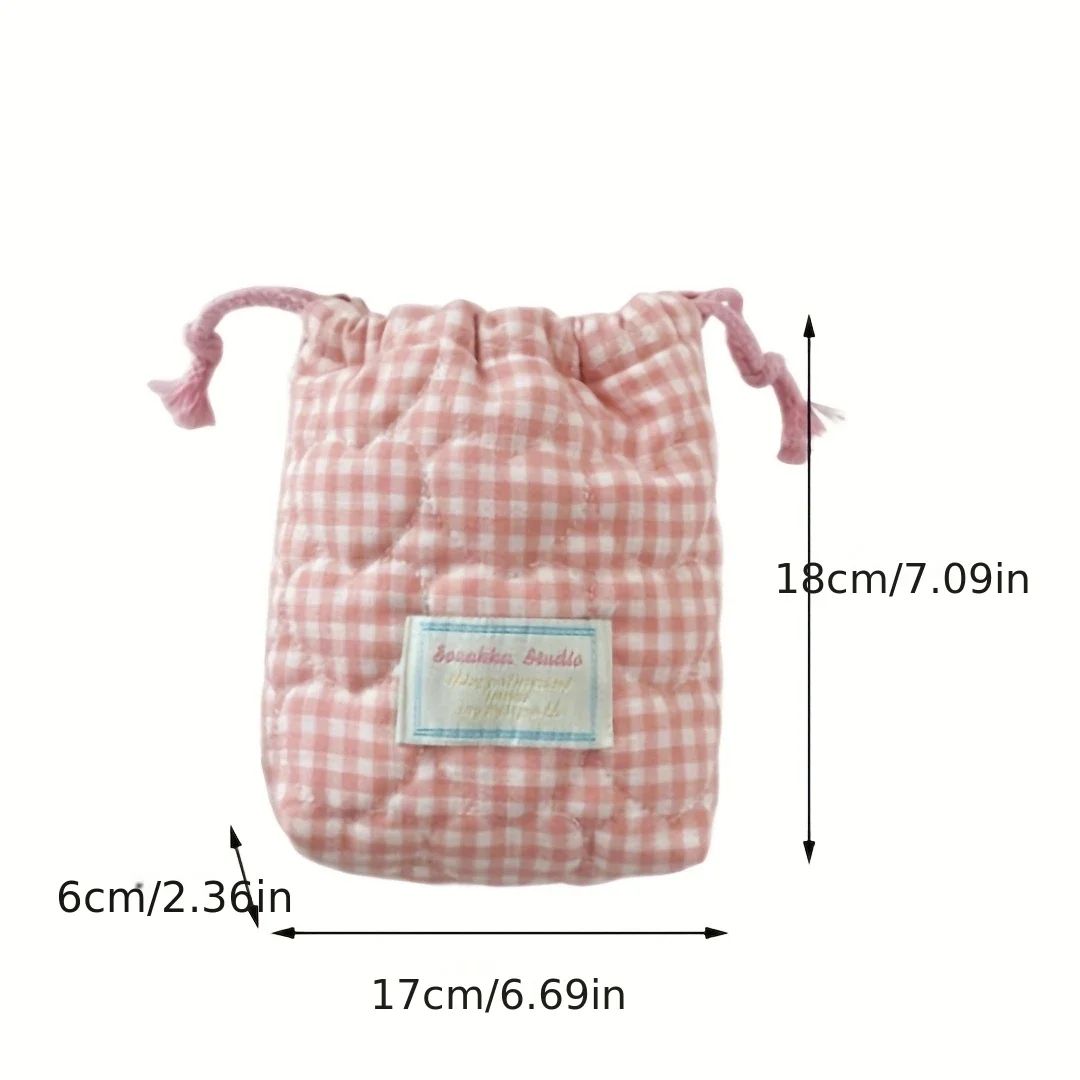 Cute Drawstring Makeup & Travel Bag