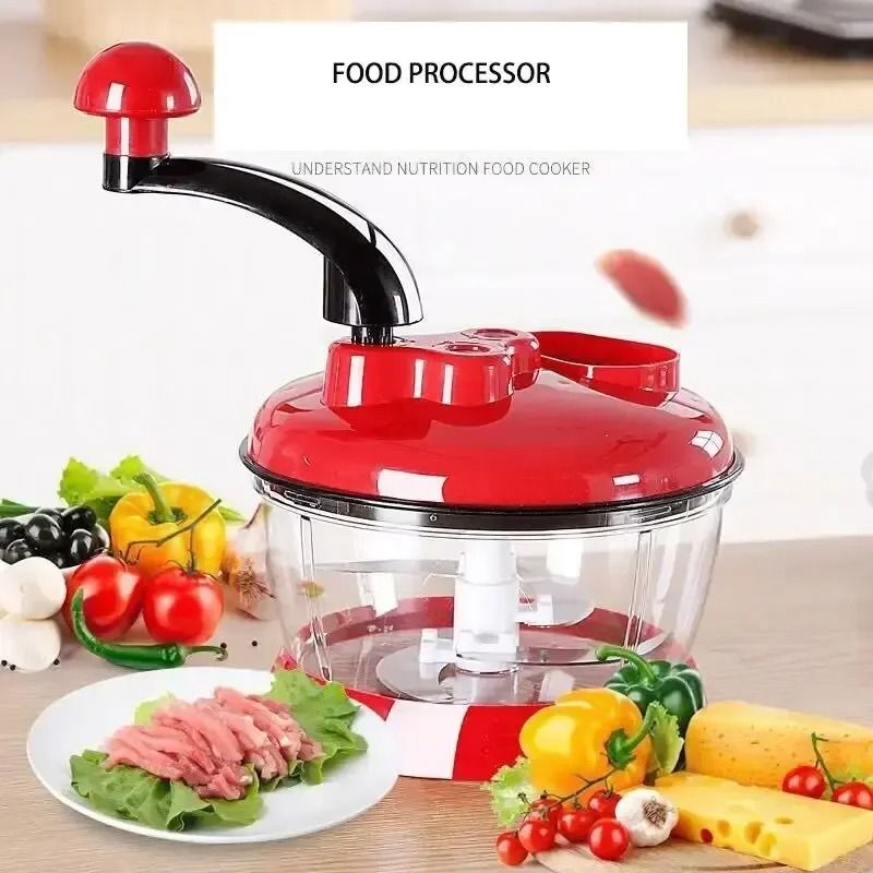 Manual Garlic Chopper Vegetable Cutter Multifunctional Food Processor Meat Grinder