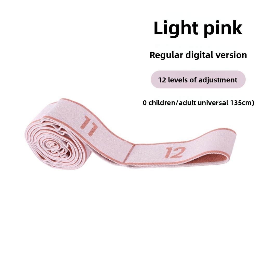 Adjustable Digital Yoga Stretch Band, Multi-stage Resistance Training Belt for Flexibility