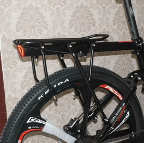 Adjustable Bike Luggage Rack Quick Release Rear Seat Rack with Reflective Plate