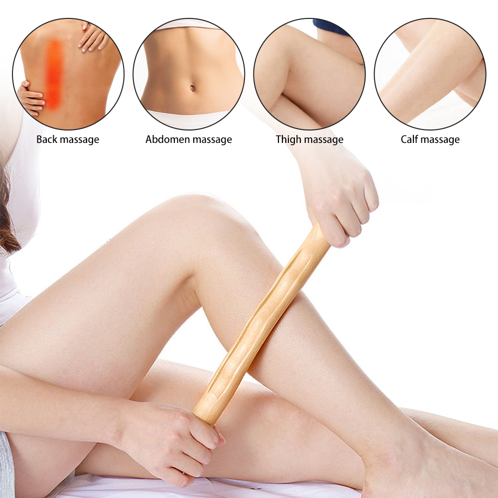 Beech Wood Scraping Stick Universal Back Needle Massage, Tendons Treatment Guasha Relax Therapy Tooll
