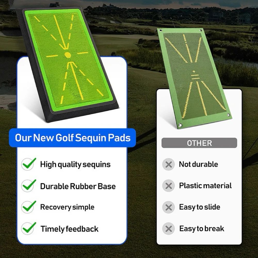 Golf Swing Training Strike Mat with Impact Track
