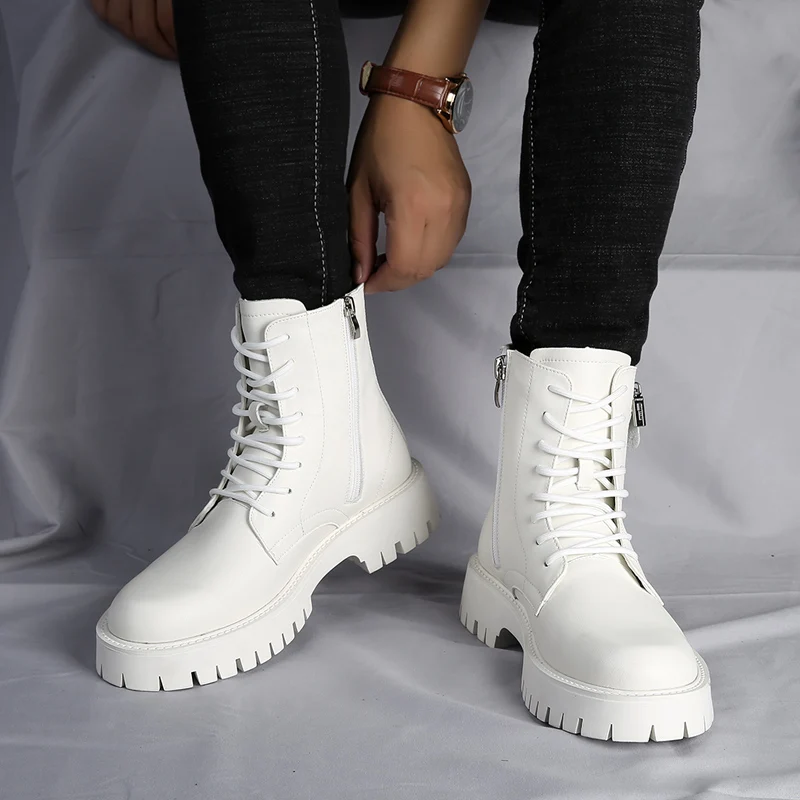 High Quality Mens Chelsea Boots, Luxury Leather, English Style, Thick Sole, Famous Casual Shoes
