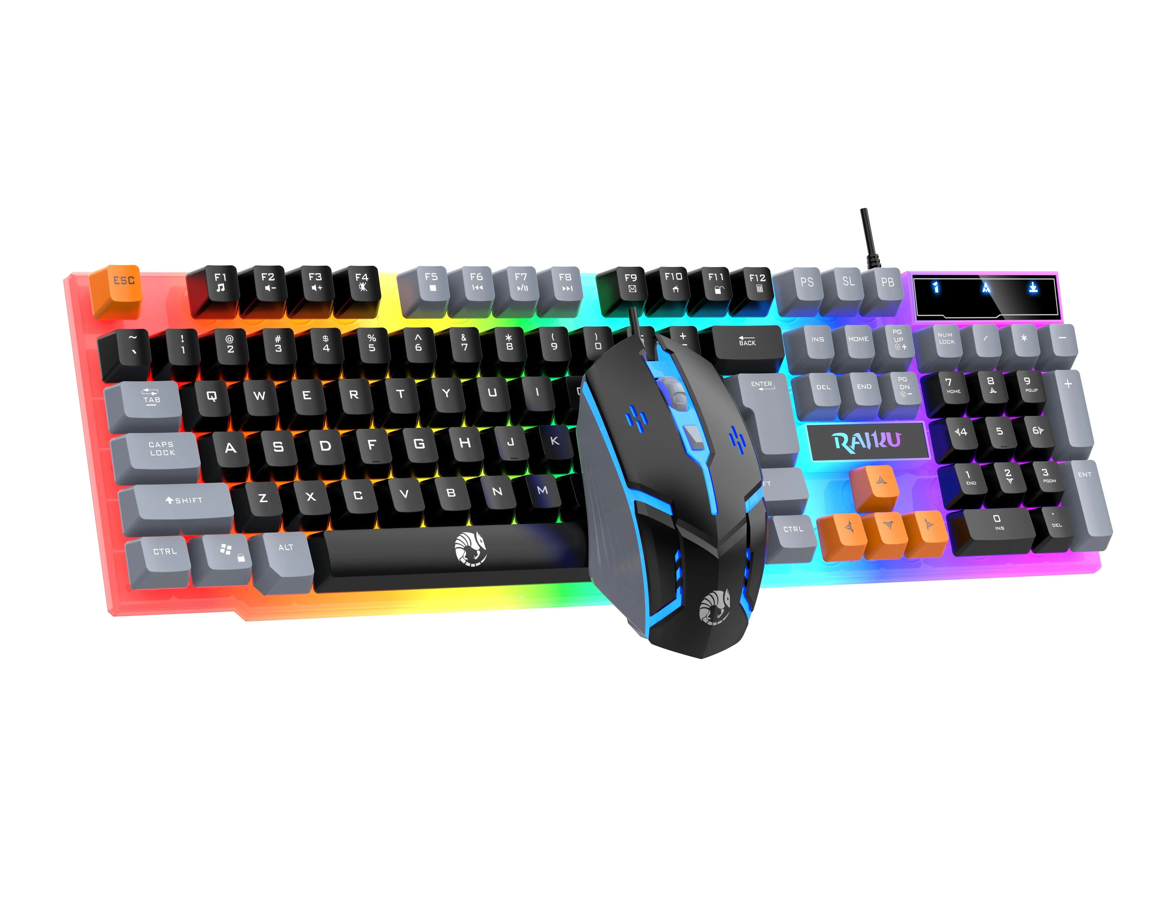 RGB Gaming Keyboard Mouse Combo Wired