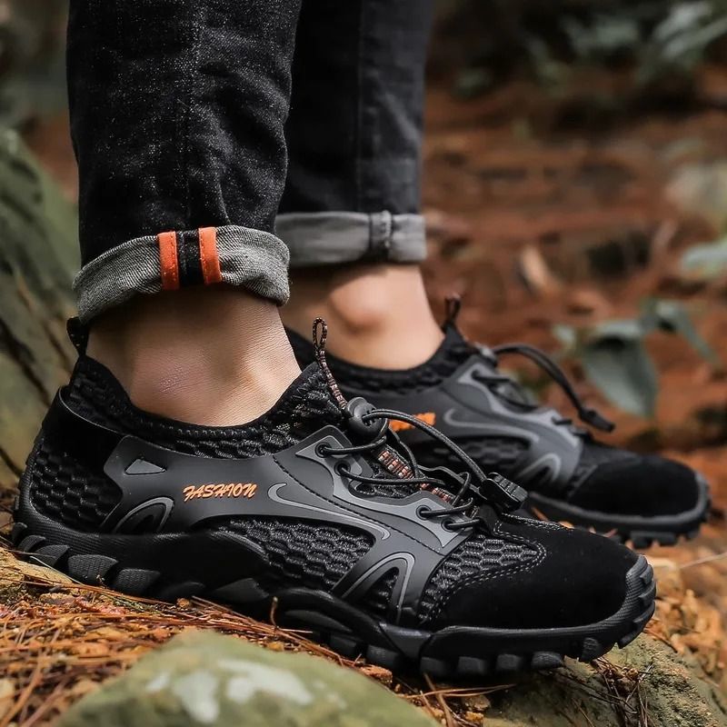 Outdoor Non Slip Wear Resistant Hiking Shoes for Men Breathable Trekking Sneakers