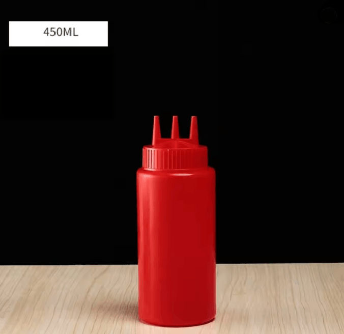 Squeezable Sauce Bottle with Nozzles