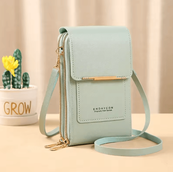 SmartChic Touch Screen Crossbody Phone Bag Soft Leather Women Wallet Purse with Strap Stylish Hands-Free Travel Handbag