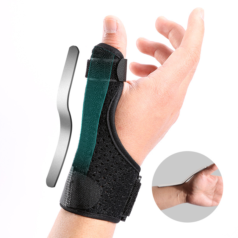 Wrist & Thumb Support Brace, Carpal Tunnel Relief with Steel Splint Stabilizer