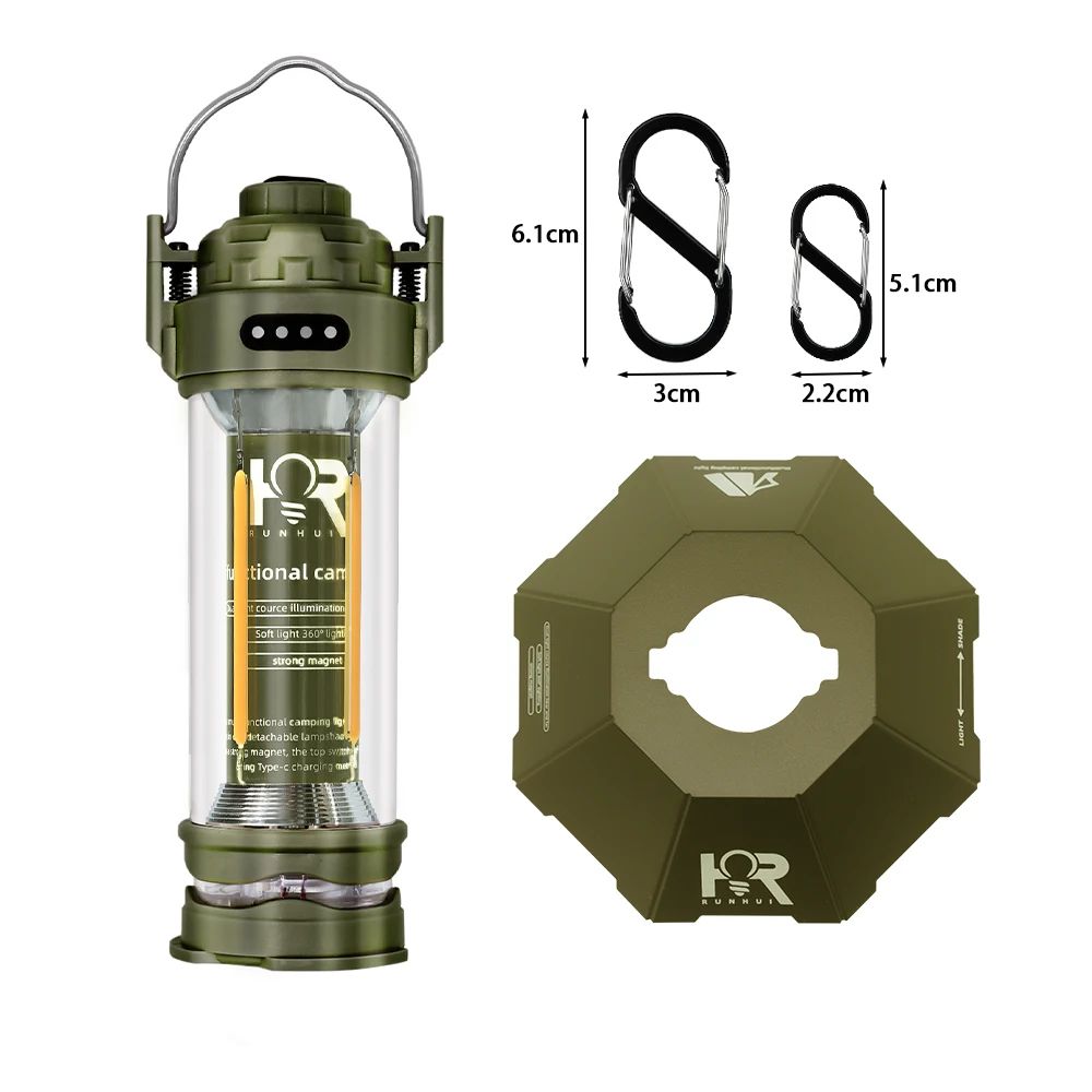 DOTWISE Retro LED Camping Lantern with 3000mAh Rechargeable Battery