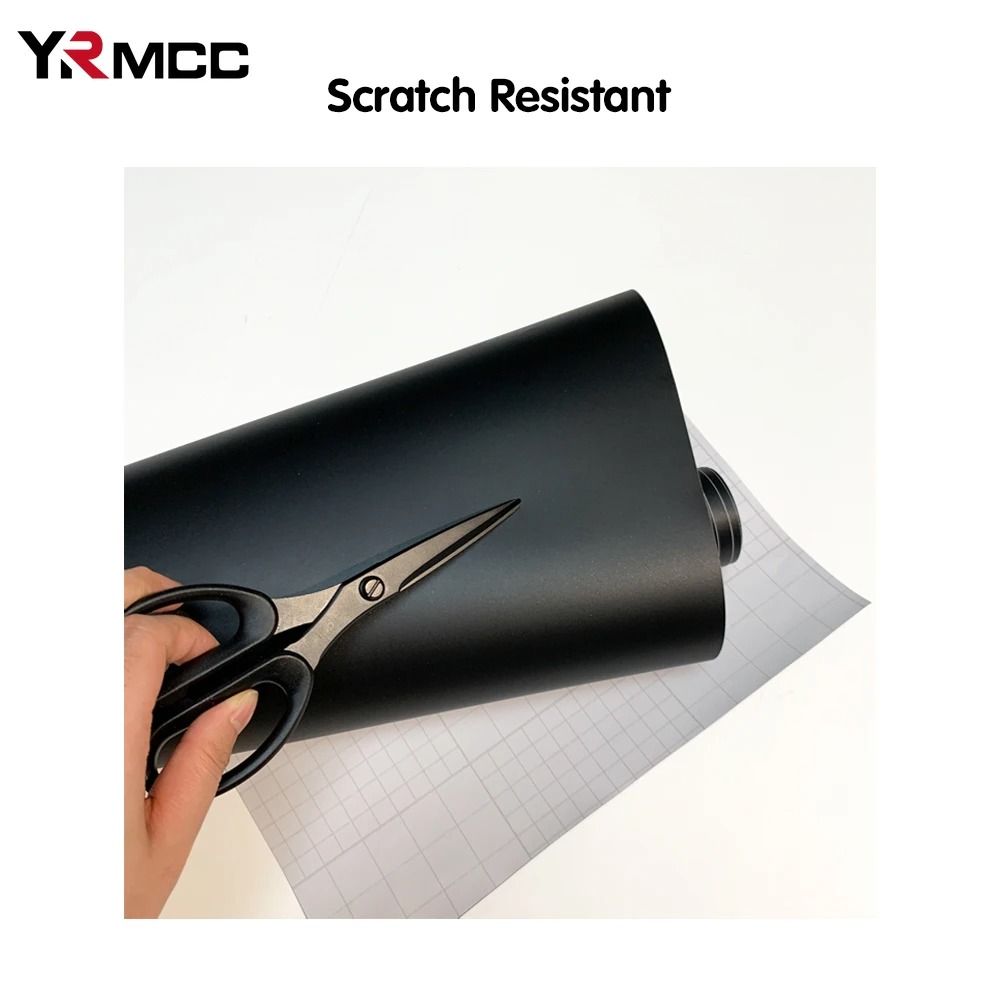 Matte Black Vinyl Wrap Car Body Film Waterproof Auto Tuning Sticker