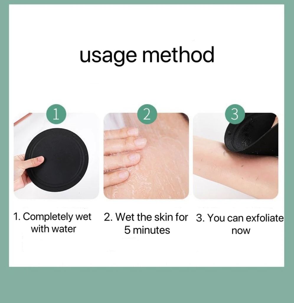 Round Silicone Exfoliating Bath Brush Deep Clean Body Scrubber