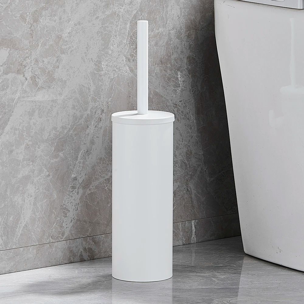 Stainless Steel Wall-Mounted Toilet Brush Set