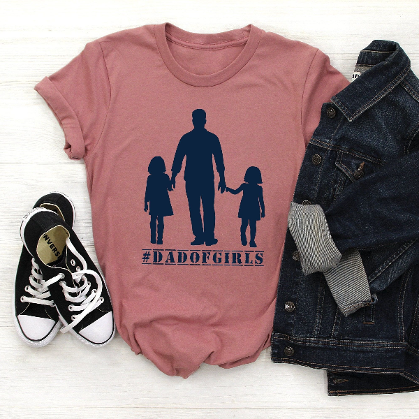 Fathers Day Gift from Daughters Shirt,Dad of Girls Shirt,New Dad Shirt,Dad Shirt,Daddy Shirt,Father's Day Shirt,Best Dad