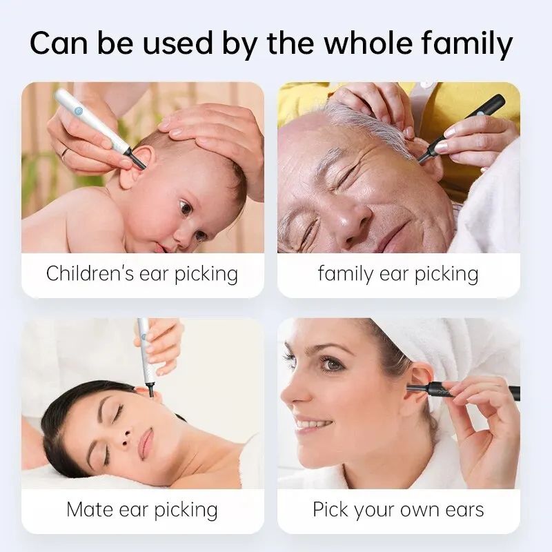 ClearView WiFi Ear Cleaner Camera – HD Otoscope Ear Wax Removal Tool with LED Lights