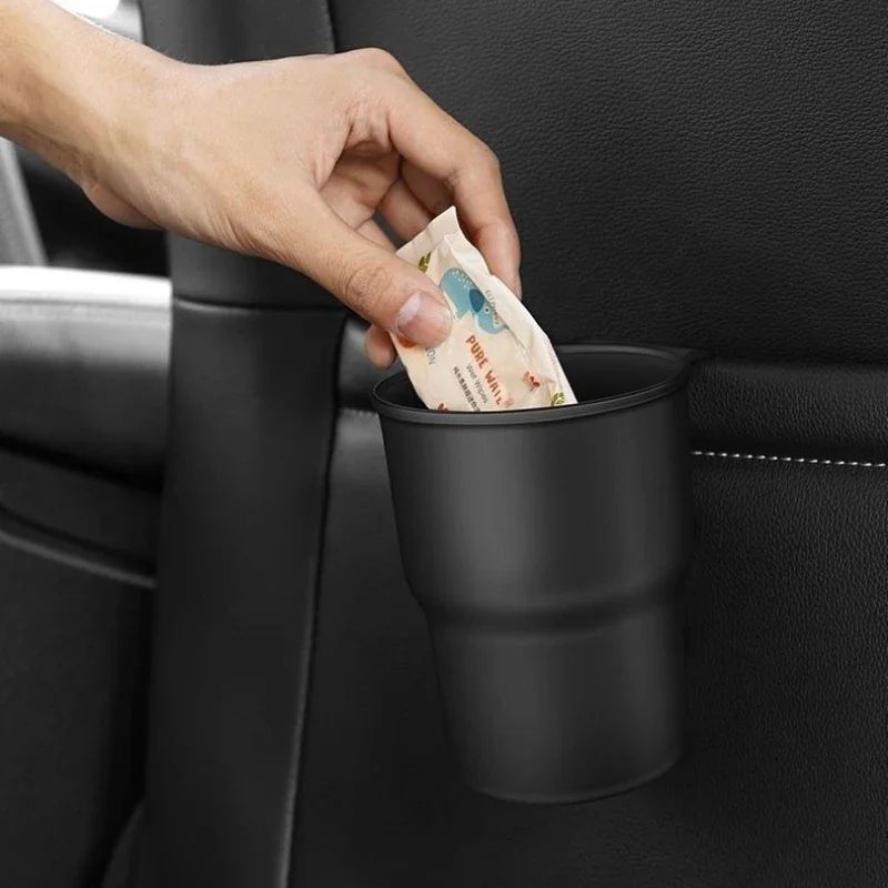 Multifunction Car Cup Holder Organizer – Phone Mount, Beverage Holder & Mini Trash Storage Box