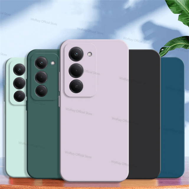 Luxury Liquid Silicone Shockproof Case for Xiaomi Redmi 15 Soft TPU Protective Cover