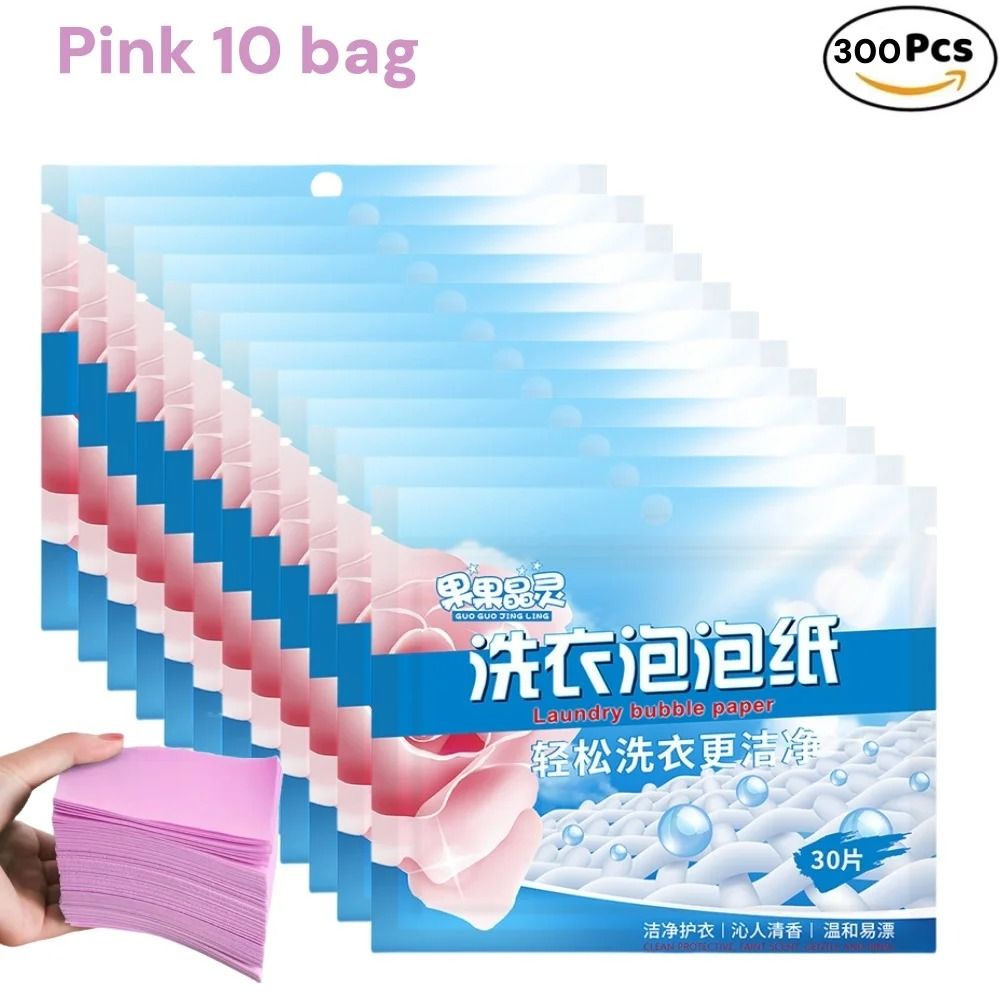 60 Piece Laundry Detergent Tablets Strong Cleaning Sheets