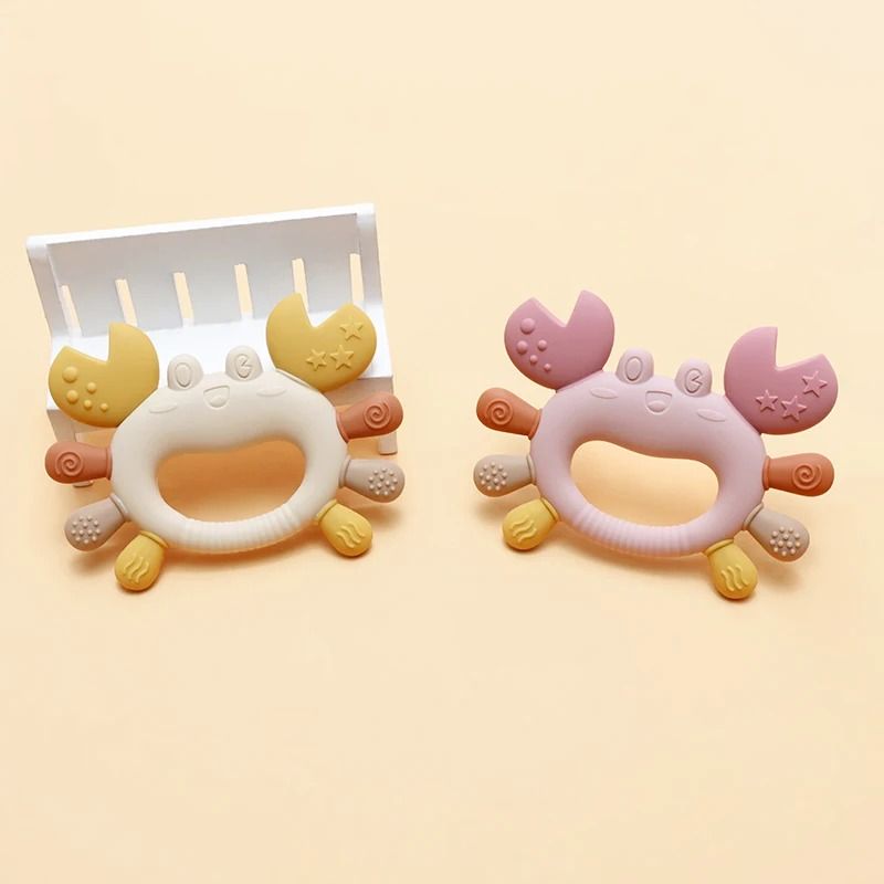 Crab-Shaped Kids Silicone Teether