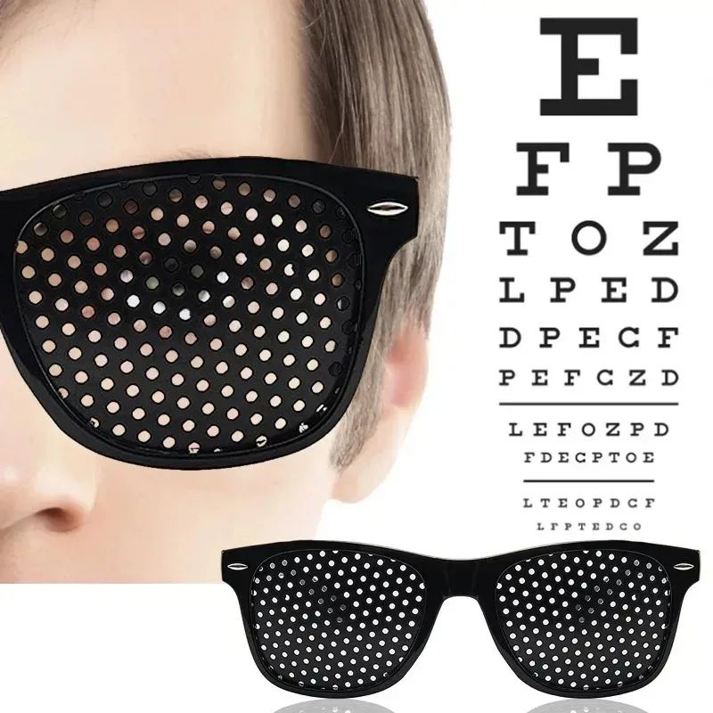 Pinhole Vision Correction Glasses for Eye Relief