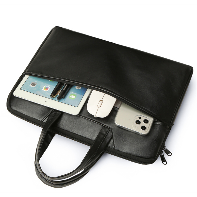 Title 2: Large Capacity Handbag Men'S Briefcase, Adjustable Shoulder Bag And Crossbody Bag With Many Compartments