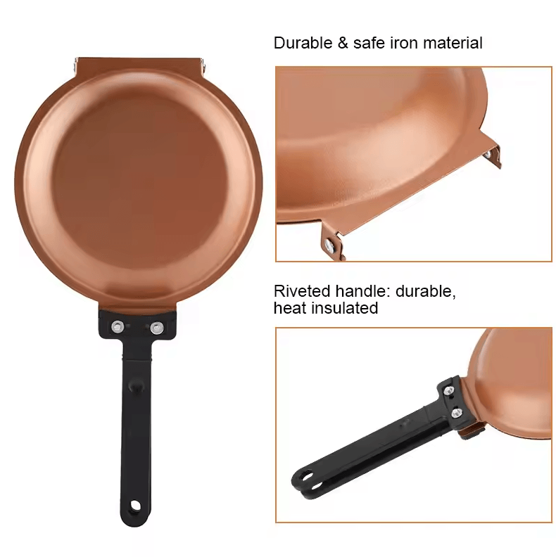 Double Side Pancake Pan – Non-Stick Ceramic Flip Frying Pan for Eggs & Pancakes