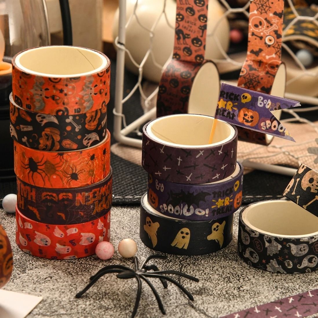 Spooky Season Happy Halloween Washi Tape Set