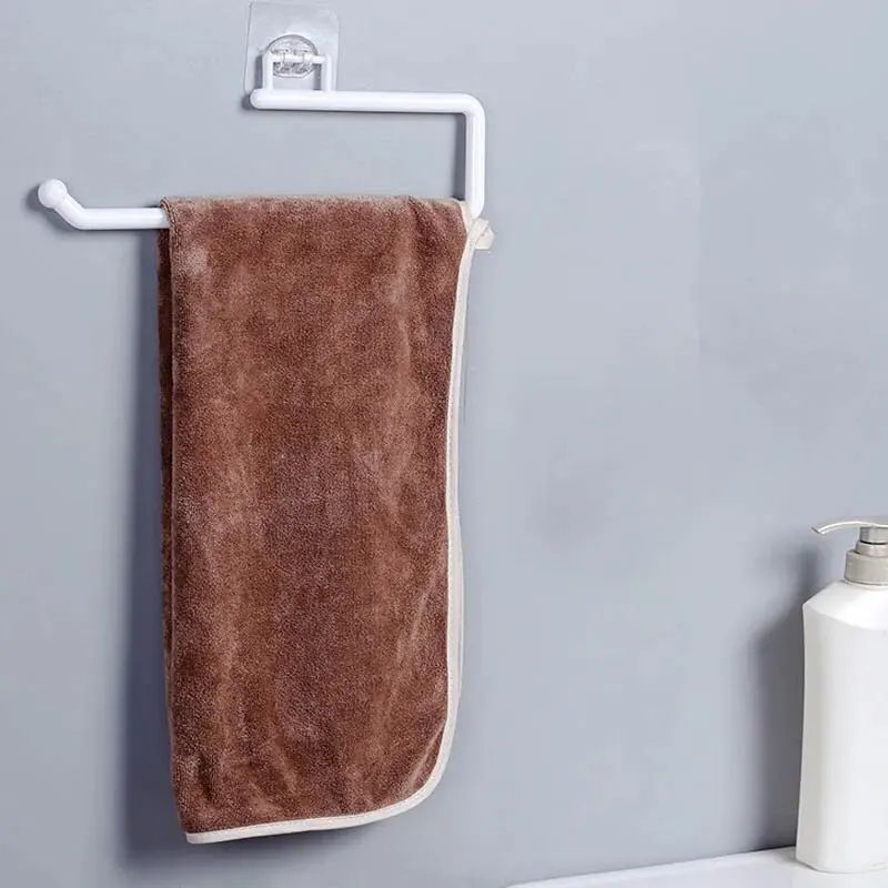 Punch-Free Wall Mounted Paper Towel and Toilet Roll Holder