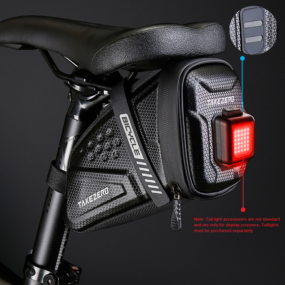 Bicycle Saddle Bag Reflective Bike Seat Bag EVA for Mountain Road Bikes Back Seat Pouch